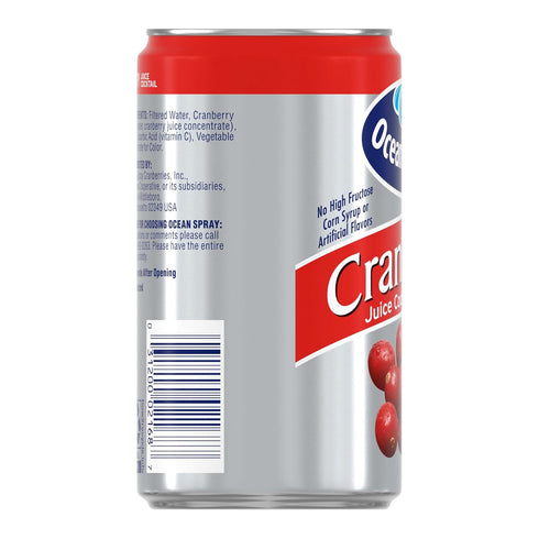 7.2 oz (Pack 24) Ocean Spray Cranberry Juice Cocktail, Cans