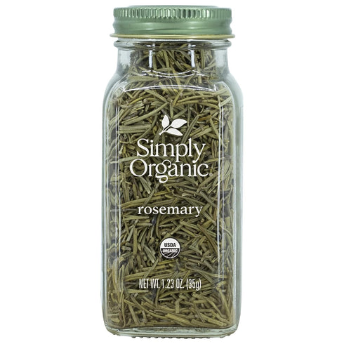 Simply Organic Rosemary Leaf Whole, Certified Organic, Kosher, Bottled Spices | 1.23