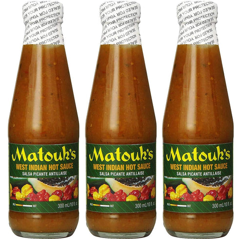 Matouk's West Indian Hot Sauce Salsa Picante, 10 Ounce (Pack of 3)