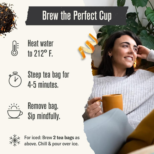 54 Numi Organic Aged Earl Grey Tea | Black Tea Bags | Assam Black Tea with Real Bergamot | Caffeinated