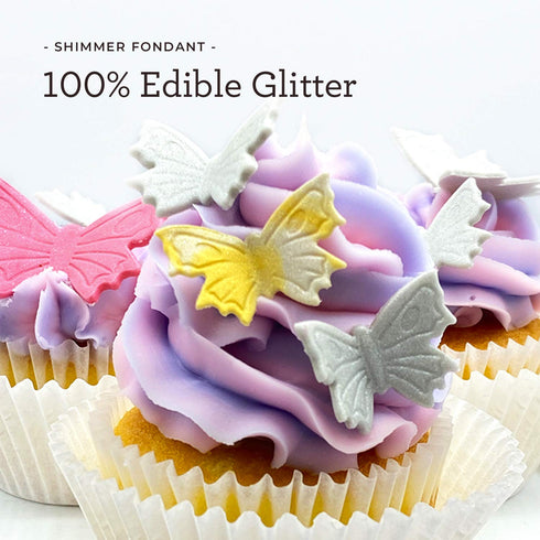 Satin Ice Gold Shimmer Fondant, Vanilla Flavor, 4.4 Ounces
