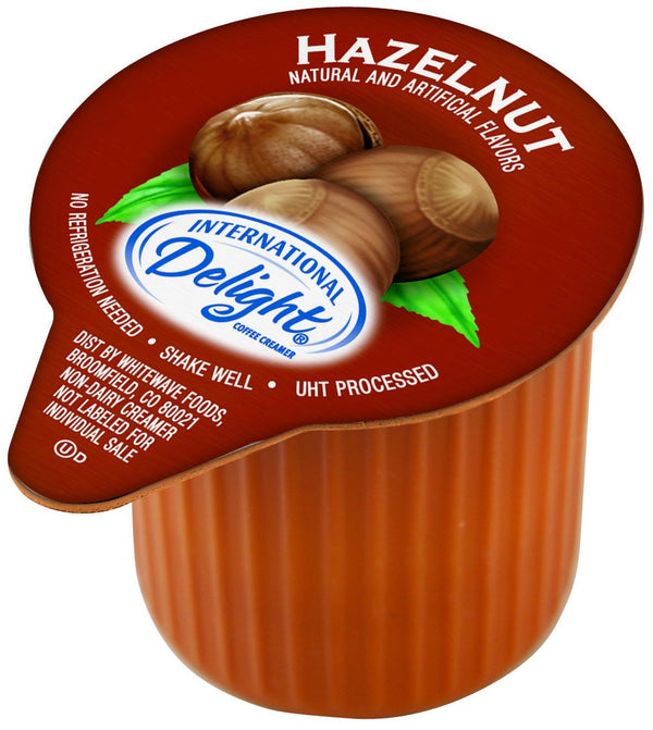 International Delight, Hazelnut Liquid Creamer, Single-Serve Packages, 288 Count, Shelf Stable Non-Dairy