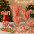 Muchai Innovations 120 Pack Candy Canes Peppermint Flavored Pieces Individually Wrapped Red & White - Holiday Edible