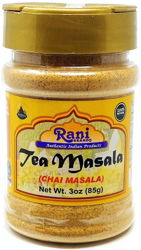 Rani Tea (Chai) Masala Indian Spice Blend 3oz (85g) PET Jar, All Natural, Vegan, Gluten Friendly