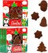 Fruidles Christmas Santas Mini Milk Chocolates Snack, Holiday Treats, Kosher Certified Dairy,