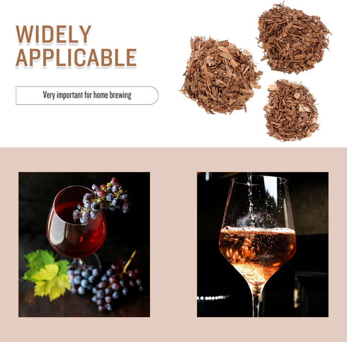 Wine Oak Chips for Home Brewing - Enhance Flavor in Whiskey and Wine