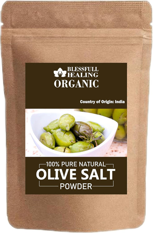 Blessfull Healing Organic Olive Salt Powder 100% Pure Natural 100 Gram / 3.52 oz