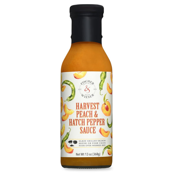 Fischer & Wieser Harvest Peach & Hatch Pepper Sauce, 13 Ounce (Pack of 2)