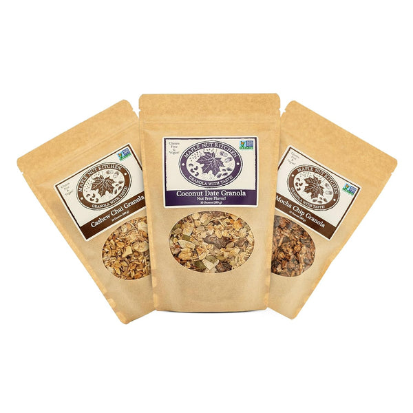 Maple Nut Kitchen Artisanal Variety Pack Granola Bites - Cashew Chai, Mocha
