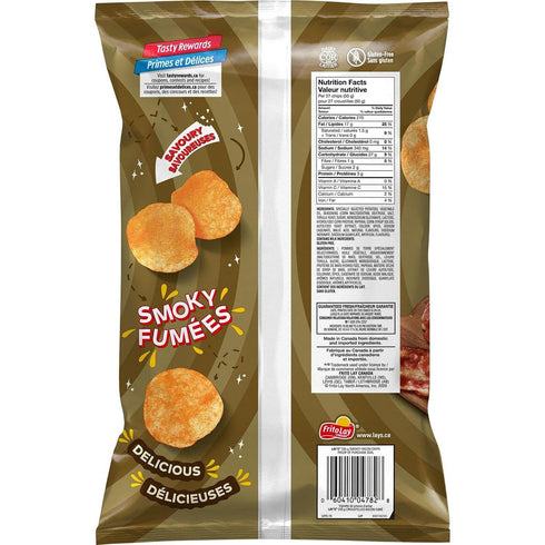 235g/ 8.3oz, 2-Pack Lays Smokey Bacon Potato Chips, {Imported from Canada}