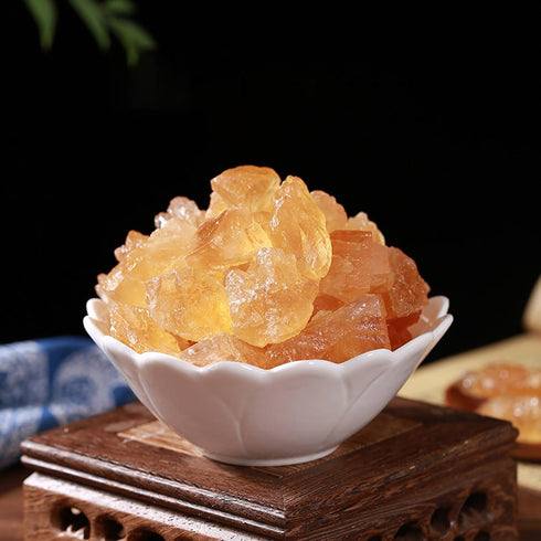SXRFYFCL 17.63/Oz,Yellow Huangbing Sugar, Medium Yellow Sugar,Old Sugarcane, Medium Ice Candy,Large Grains Rock
