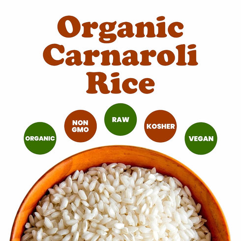 1 Food to Live Organic Carnaroli Rice, Pound Premium Italian Risotto Rice, Ideal for Creamy Risottos and Gourmet