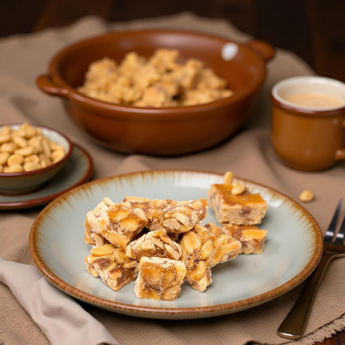 (2 Old Fashioned Peanut Squares by Nuts to You | Peanut Crunch with Delightful Crunch & All Natural Ingredients | Sweet