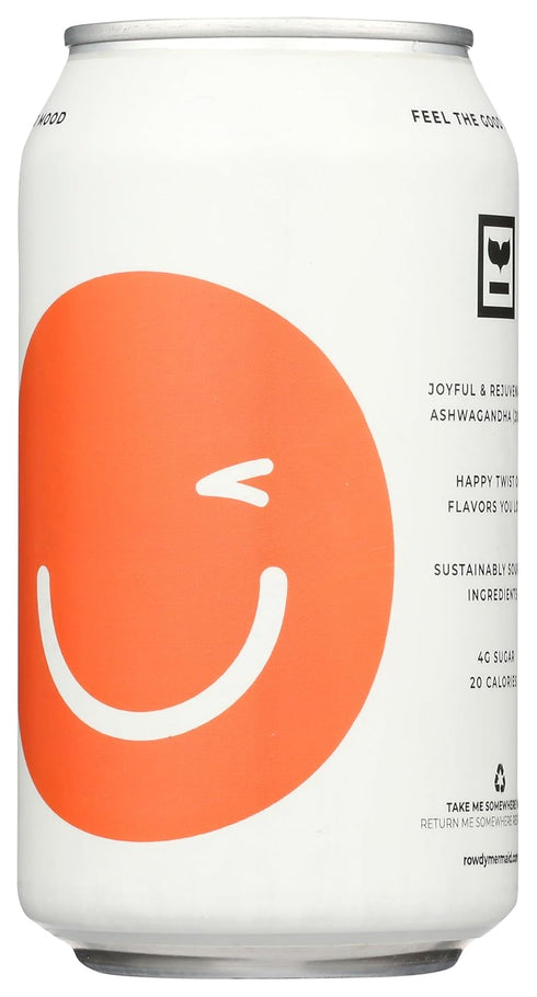 ROWDY GOOD 12 , Mood Orange Soda, Ounce
