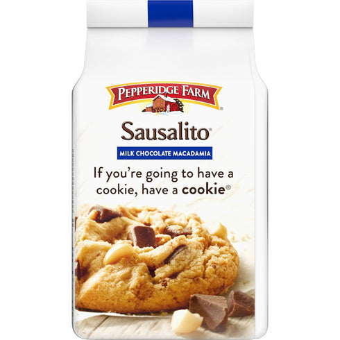 7.2 OZ (8 Pepperidge Farm Sausalito Crispy Milk Chocolate Macadamia Nut Cookies, Bag Cookies)