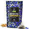 BLUE TEA - Butterfly Pea Flower Ashwagandha Herbal Tea - 10 Pyramid Tea Bags, Caffeine Free