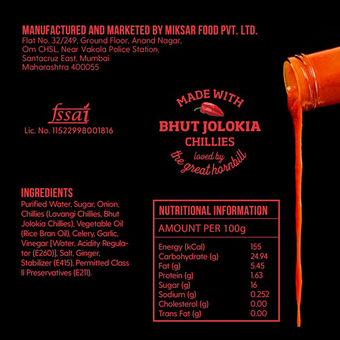 (230g, 8.11 oz) 100% NAAGIN Indian Hot Sauce Smoky Ghost | Ghost Pepper Sauce | Extra Spicy | Instant Taste Upgrade |