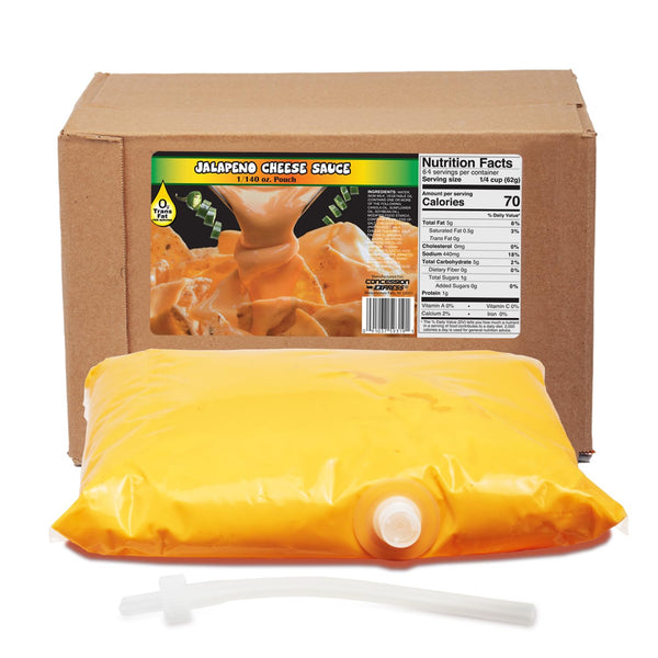 Concession Express El Nacho Grande Style Bagged Mild Jalapeno Cheese for Gold Medal 5300