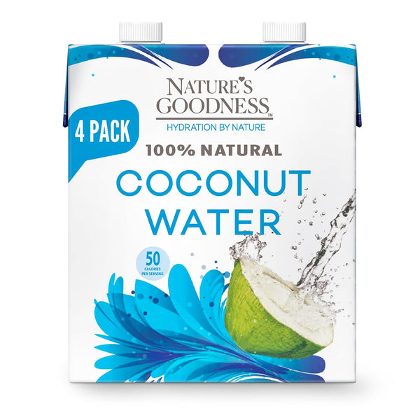 Nature's Goodness Coconut Water No Sugar Added - Unsweetened, Fat Free, Plant-Based
