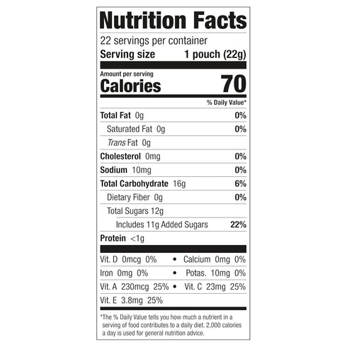 0.8 oz 22 Funables Fruity Snacks, PAW Patrol, Assorted Fruit, Flavored Snacks, ct