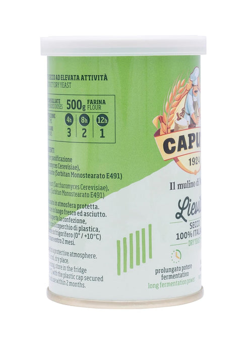 Antimo Caputo 3.5 00 Lievito Active Dry Yeast Ounce Can - Made in Italy - Perfect with Flour