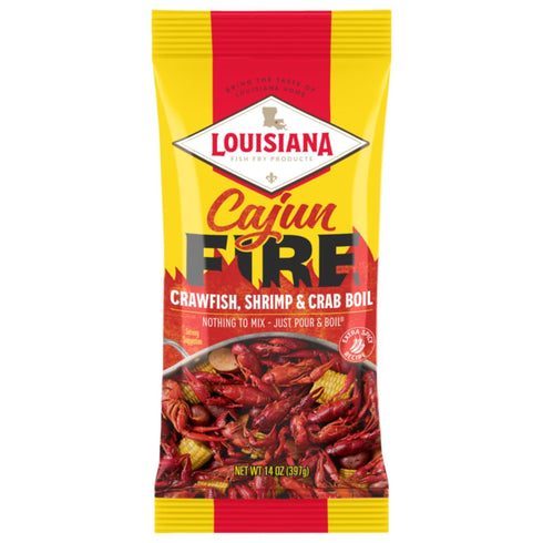 Louisiana Fish Fry Cajun Fire Boil, 14 oz (Pack of 1)