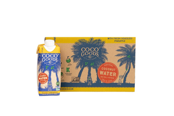 CocoGoods Co Single-Origin Natural Coconut Water with Fresh Pineapple Juice 16.9 fl.