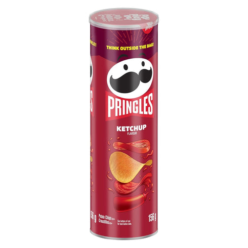 Pringles Potato Chips, Ketchup, 156 Grams/5.50oz, Imported from Canada