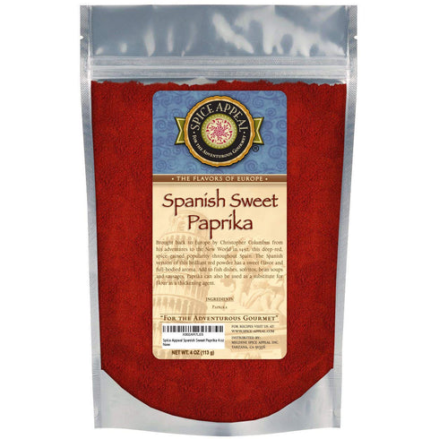 Spice Appeal Spanish Sweet Paprika in resealable stay fresh pouch 4 oz