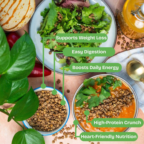 90 7g 4 2 Pack Lentil Telepathy Spirulina Salad Toppers - Calories, of Protein, Vegan-Friendly, Non-GMO, Perfect