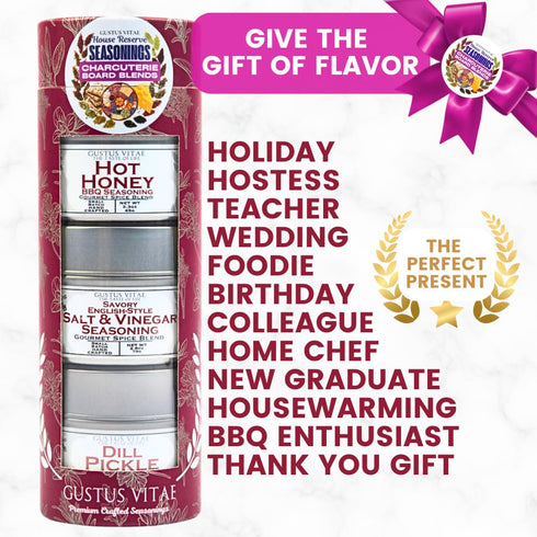 Packaged Set 3 Charcuterie Board Blends: House Favorite Seasonings | Gift of Spice Blends | All Natural, Non GMO |