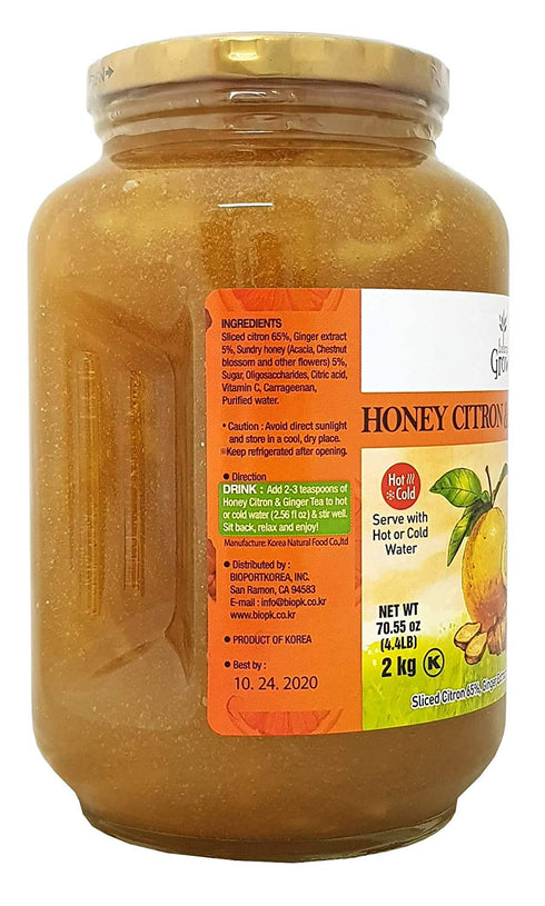 Balance Grow 70.55oz (4.4 lbs/2KG) pack 1 Honey Citron and Ginger Tea