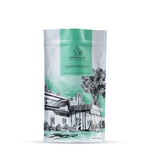 Assam Breakfast High Caffeine Loose Black Tea from India (200+ Cups) -