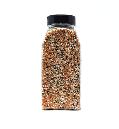 Everything Bagel SALT FREE Seasoning Premium Spice Blend With Sesame Seeds Onion Garlic And Poppy Seed Bulk Shaker Gluten Free Keto And Paleo 12 Oz (Container Style Might Vary)