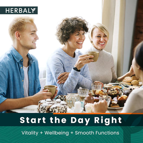 HERBALY 30 Glucose Functional Tea - Vitality & Wellness - Gymnema Sylvestre, Ceylon Cinnamon, Bitter Melon, Dandelion