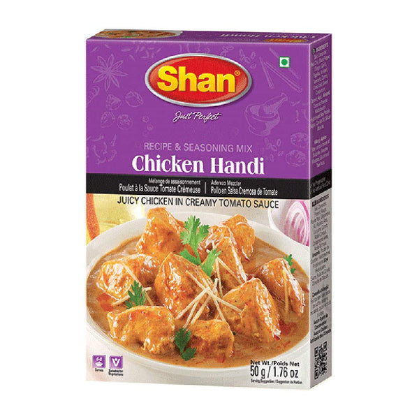 Shan Chicken Handi Recipe and Seasoning Mix 1.76 oz (50g) - Spice Powder for Juicy Chicken