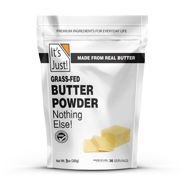 It's Just - Grass-Fed Butter Powder, Made from Real Butter, Shelf Stable,