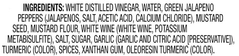 Wickedly Prime 11.75 Amazon Brand - Mustard, White Wine Jalapeno, Ounce