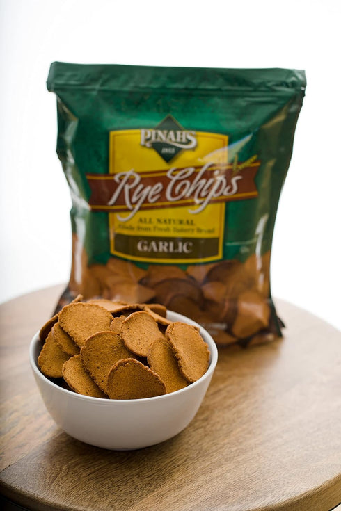 Pinahs 7 Rye Chips , Garlic, ounces