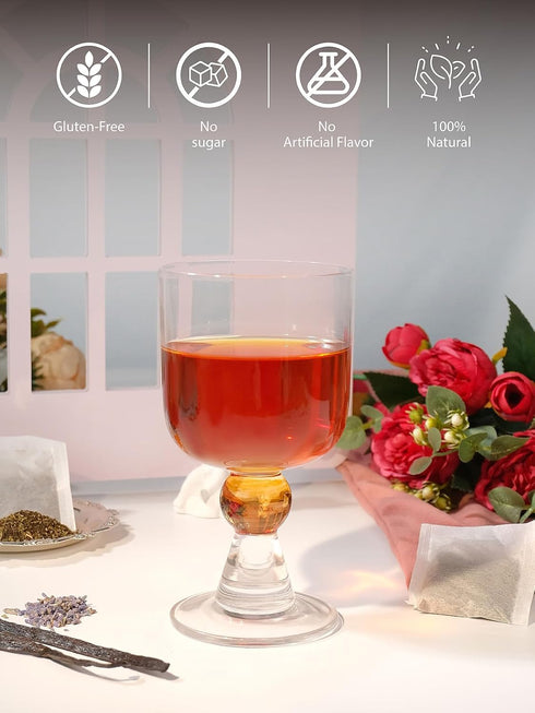 100 Count TeeLux Paris Breakfast Tea Bags, Blend Black Tea with Natural Vanilla & Bergamot Flavor, Robust & Smooth