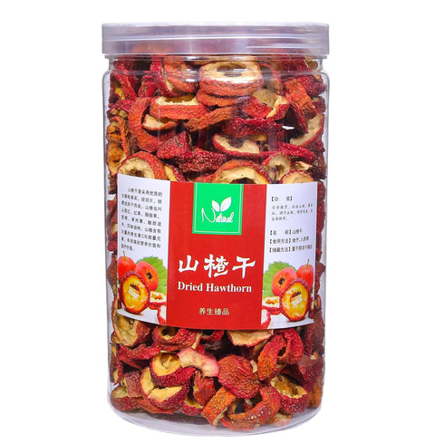 SODGHYTR Dried Hawthorn Berry Slices, Fruit Tea Premium Seedless -10.6oz/300g Hollow circle fresh