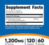 1,200mg, 120 25:1 60 (Pack 2) Nutricost Citrus Bergamot Capsules Capsules - Bergamot Extract - Servings, Gluten Free