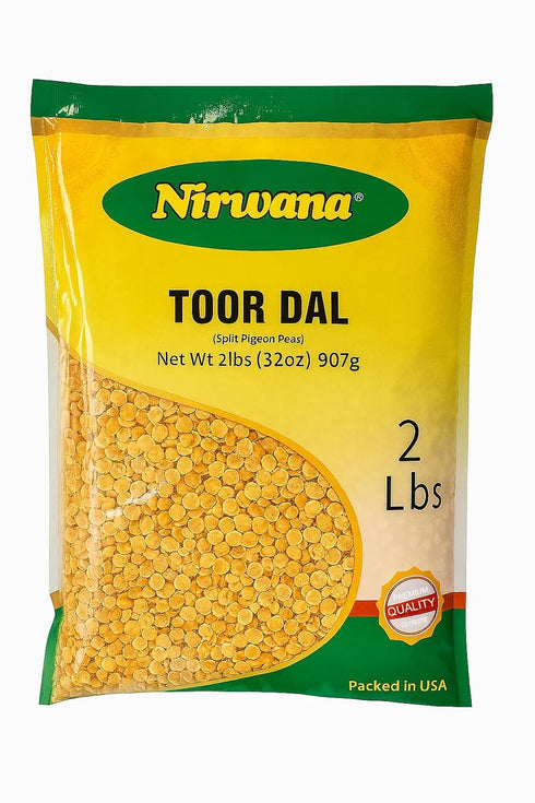 Split Pigeon Peas (Toor Dal) Premium Dry Yellow Lentils for Curries, Soups
