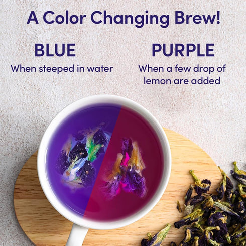 (40 VAHDAM, Butterfly Pea Flower Tea Bags Pyramid Teabags) Vegan, Non-GMO | Delicate & Earthy | Direct From Source
