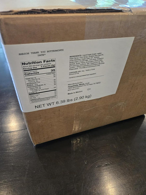 Hospitality Mints 1000 -Thank You Buttermints - Case