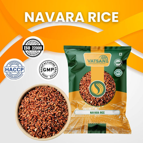 VATSAN 2lbs Navara Red Rice Ayurvedic Natural & Unpolished Kerala Traditional Whole Grain Cereal