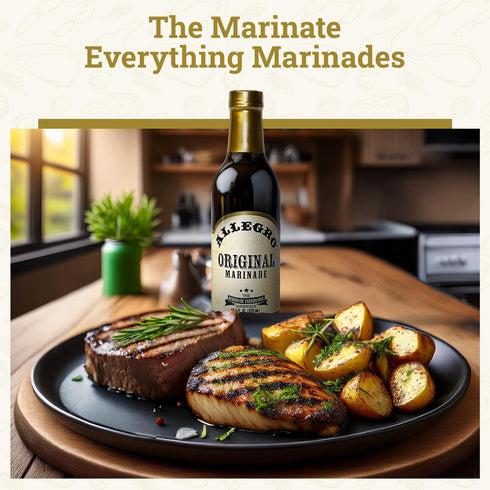 Pack| 12.7 Oz (Pack 4) ALLEGRO - The Marinate Everything Marinades Variety Sauce for Meat & Veggies| Marinade