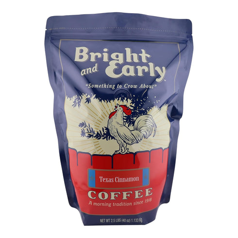 Bright and Early Texas Cinnamon - 2.5 LB Bag Ground Coffee, Medium