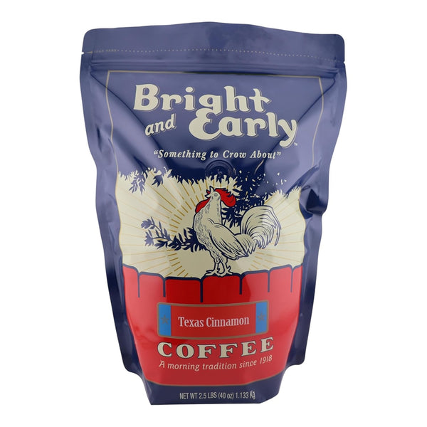 Bright and Early Texas Cinnamon - 2.5 LB Bag Ground Coffee, Medium