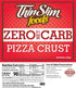 8oz, 2pack ThinSlim Foods Zero Net Carb Pizza Crust | Keto | Low Carb | High Protein | Thick Crust